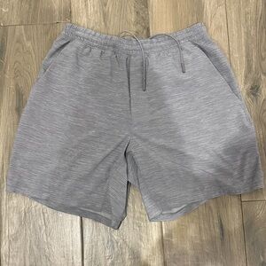 lululemon athletica Men's Heathered Gray Athletic Shorts